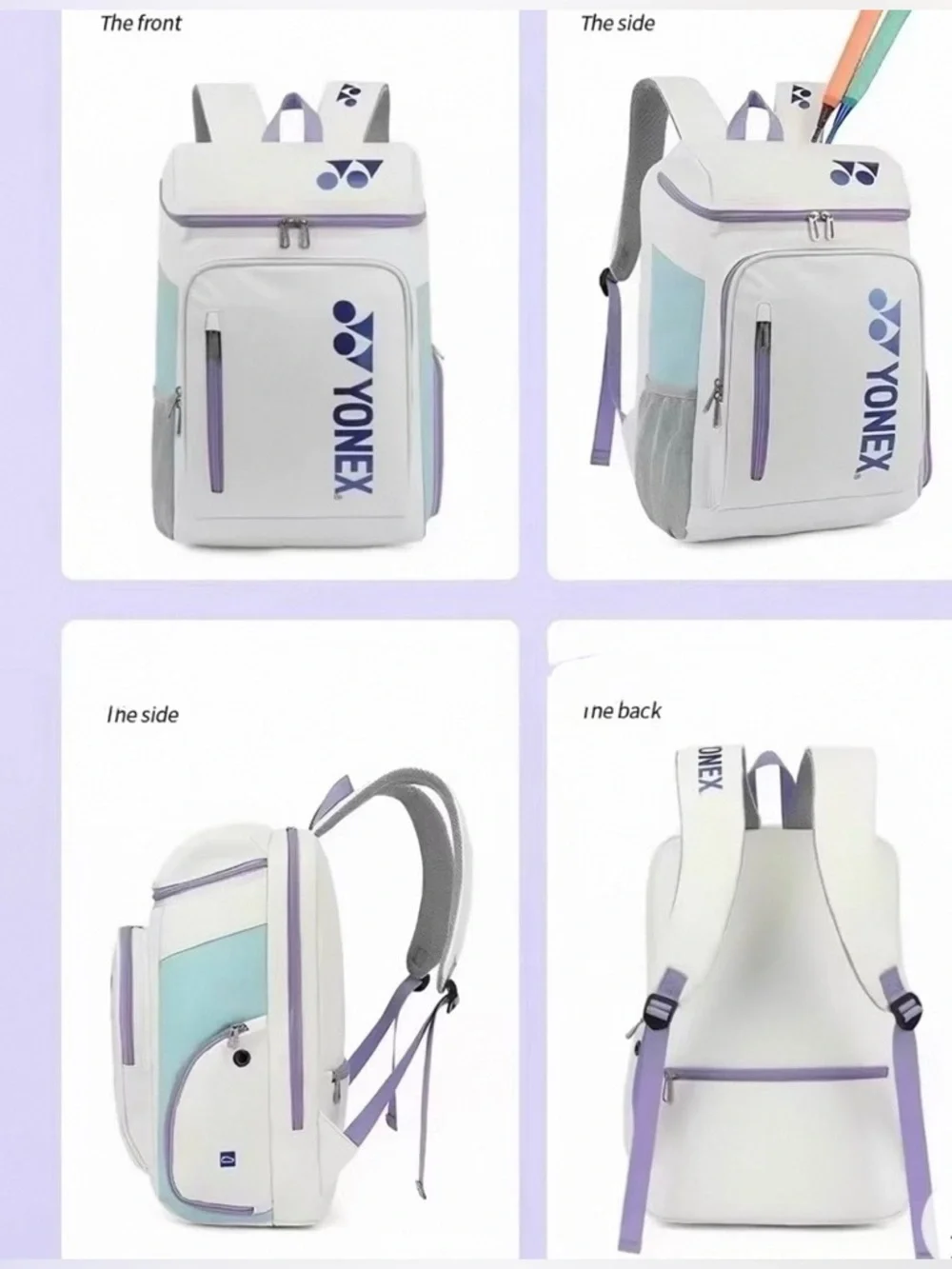 YONEX‎ Badminton Racquet Backpack with Shoe Compartment waterproof